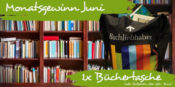 Monatsgewinn Juni: Gewinne eine Tasche voller Bücher