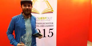 Patrick Salmen und Quichotte gewinnen den "Ungewöhnlichsten Buchtitel des Jahres 2015" - Preisverleihung auf der Leipziger Buchmesse