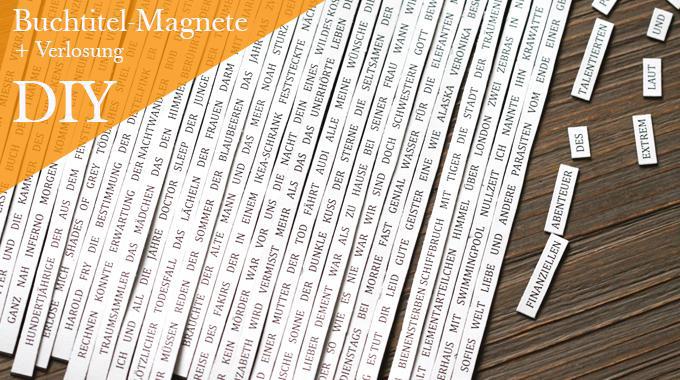 Do it yourself: Buchtitel-Magnete