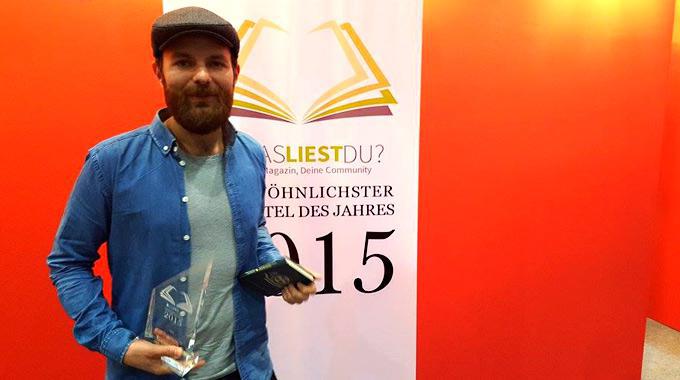Patrick Salmen und Quichotte gewinnen den "Ungewöhnlichsten Buchtitel des Jahres 2015" - Preisverleihung auf der Leipziger Buchmesse