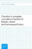 Checklist<br>A complete, cumulative Checklist of lesbian, variant and<br>homosexual fiction, in English or available in English<br>translation, with supplements of related material, for the<br>use of collectors, students and librarians. - Marion Zimmer Bradley