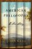 American Philosophy - John Kaag