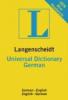 Langenscheidt Universal Dictionary German - 