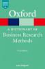 A Dictionary of Business Research Methods - John Duignan