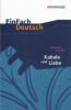 Kabale und Liebe: Ein bürgerliches Trauerspiel. EinFach Deutsch Textausgaben - Friedrich von Schiller
