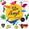 50 x Acryl – Flamingo, Kaktus und Co. - 