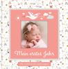 Babyalbum mit Fensterausschnitt für das 1. Lebensjahr zum Eintragen der schönsten Momente und Erinnerungen mit Platz für Fotos | für Mädchen - 