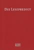 Die Lesepredigt. Eine Handreichung. Loseblattausgabe. (Ed. Chr. Kaiser) / Die Lesepredigt Ringordner - 