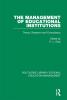 The Management of Educational Institutions - 