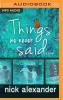 Things We Never Said - 