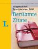 Langenscheidt Sprachkalender 2018 Berühmte Zitate - 