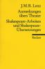 Anmerkungen übers Theater. Shakespeare-Arbeiten und Shakespeare-Übersetzungen - Jakob M. R. Lenz