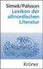 Lexikon der altnordischen Literatur - Rudolf Simek, Herman Palsson