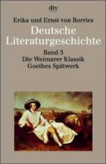 Die Weimarer Klassik, Goethes Spätwerk
