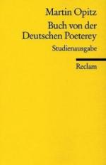 Buch von der Deutschen Poeterey (1624). Studienausgabe