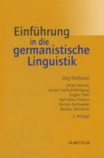 Einführung in die germanistische Linguistik