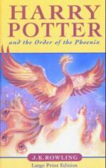 Harry Potter and the Order of the Phoenix, large print edition. Harry Potter und der Orden des Phönix, englische Ausgabe