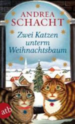 Zwei Katzen unterm Weihnachtsbaum