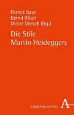 Die Stile Martin Heideggers