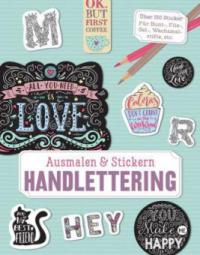 Ausmalen & Stickern: Handlettering - 