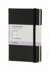 MOLESKINE PORTFOLIO XS SCHWARZ, HARDCOVER MIT FÄCHERN UND TASCHEN - Moleskine