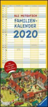 Ali Mitgutsch Familienkalender 2020 - Wandkalender - Familienplaner mit 5 Spalten - Ali Mitgutsch