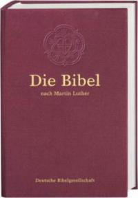 Die Bibel nach Martin Luther, mit Apokryphen, Leinenausgabe burgunderrot (Nr.1544) - 