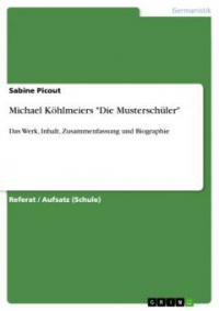 Michael Köhlmeiers "Die Musterschüler" - Sabine Picout