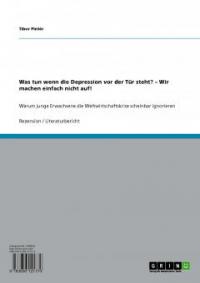 Was tun wenn die Depression vor der Tür steht? - Wir machen einfach nicht auf! - Tibor Pintér