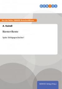 Riester-Rente - A. Kaindl