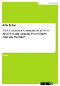 What Can Animal Communication Tell us About  Spoken Language Processing by Mind and Machine? - Antje Bothin