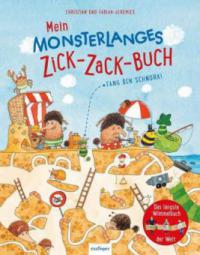 Mein monsterlanges Zick-Zack-Buch: Fang den Schnurk! - 