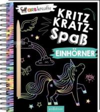 Kritzkratz-Spaß Einhörner, m. Stift - 