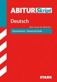 Abiturskript Deutsch - Fritz Schäffer