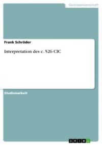 Interpretation des c. 526 CIC - Frank Schröder