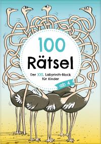 100 Rätsel: Der XXL Labyrinth-Block für Kinder ab 4 - 