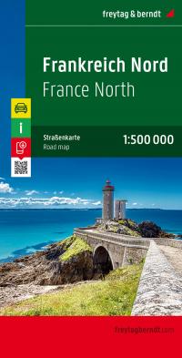 Frankreich Nord / France Nord 1 : 500 000. Autokarte, Straßenkarte - 