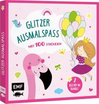 Glitzer-Ausmalspaß – Prinzessinnen und Flamingos - 