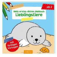 Mein erstes dickes Malbuch ab 2 – Lieblingstiere - 