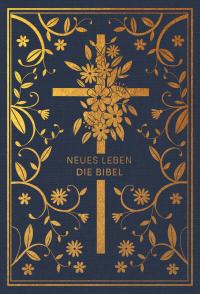 Neues Leben. Die Bibel - Golden Grace Edition, Marineblau - 