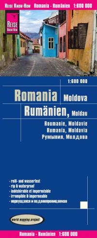 Reise Know-How Landkarte Rumänien, Moldau (1:600.000) - 