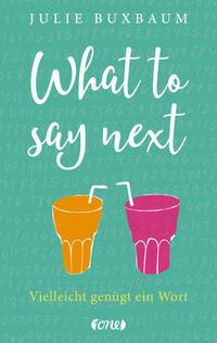 What to say next - 