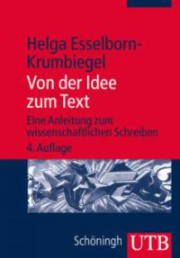 Von der Idee zum Text - Helga Esselborn-Krumbiegel