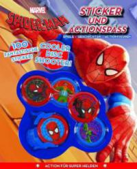 Marvel Spider-Man Sticker und Actionspass, m. Disc-Shooter - 