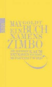 Ein Buch namens Zimbo - Max Goldt