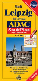 ADAC StadtPlan, spezialgefaltet Leipzig - 