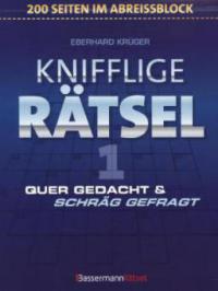 Knifflige Rätsel. Bd.1 - Eberhard Krüger