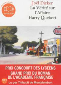 La vérité sur l'affaire Harry Quebert, MP3-CD - Joël Dicker